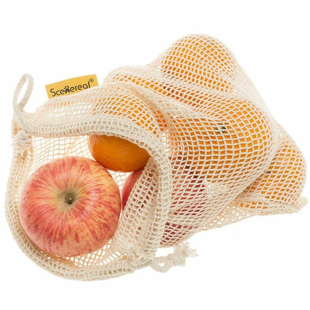 Eco-friendly Cotton Mesh Bags For Fruit and Vegetable