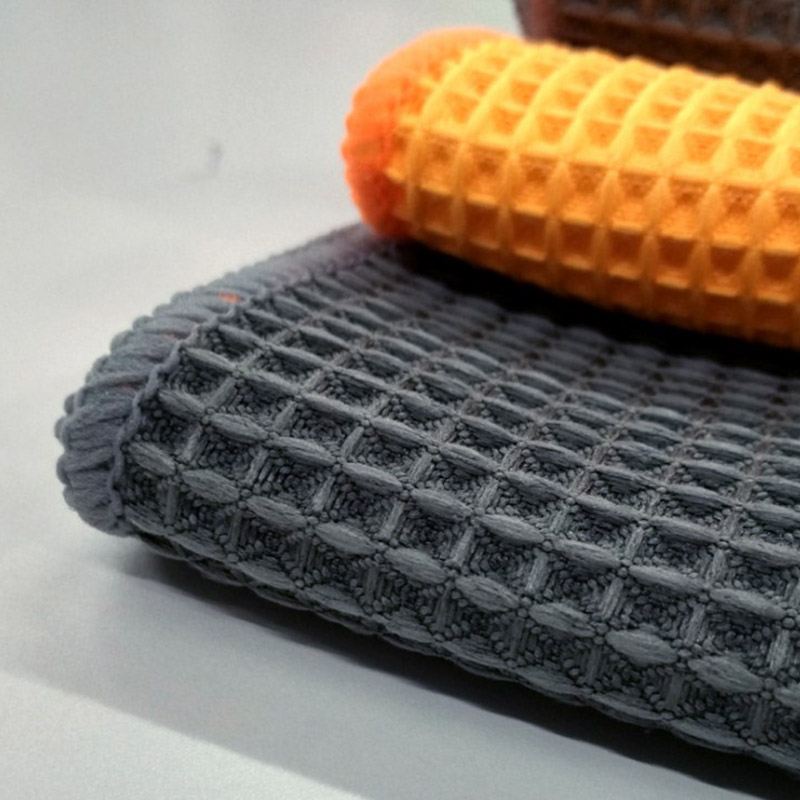 Microfiber Waffle Cleaning Towel For Cleaning Car